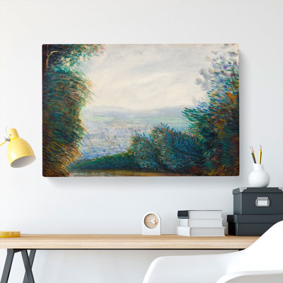 Auvers Valley On The Oise River by Pierre-Auguste Renoir - Wrapped Canvas Painting
