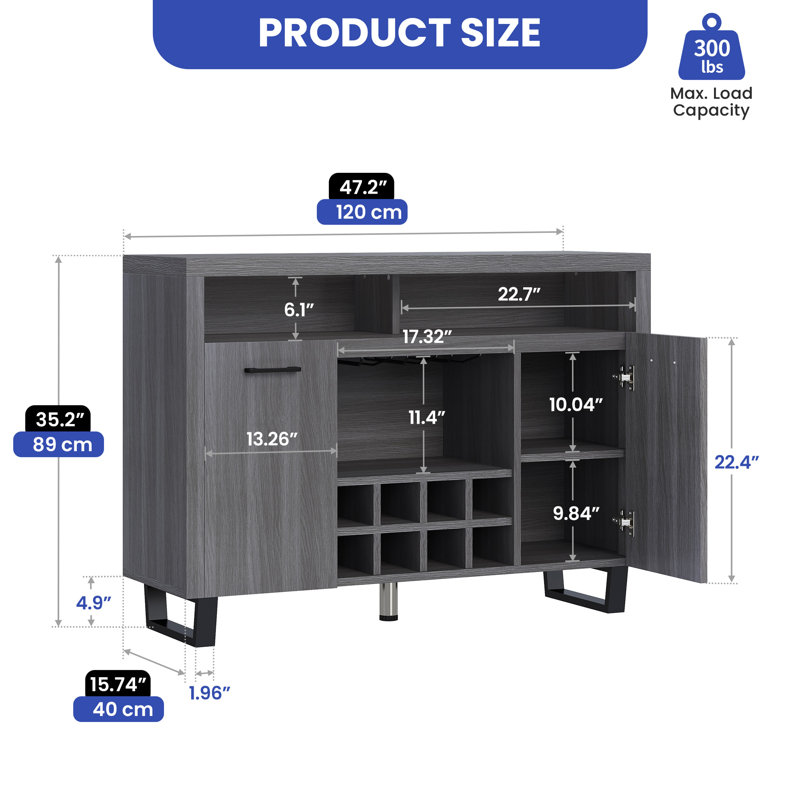 Buffet de 47,2 po Lilyana