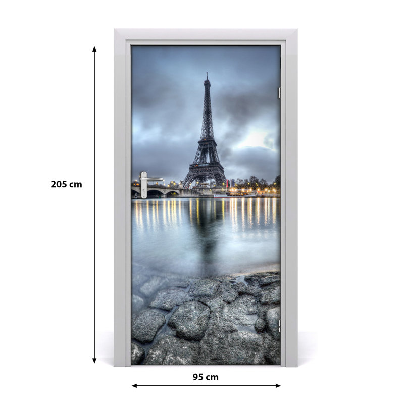 Eiffel Tower Door Decal