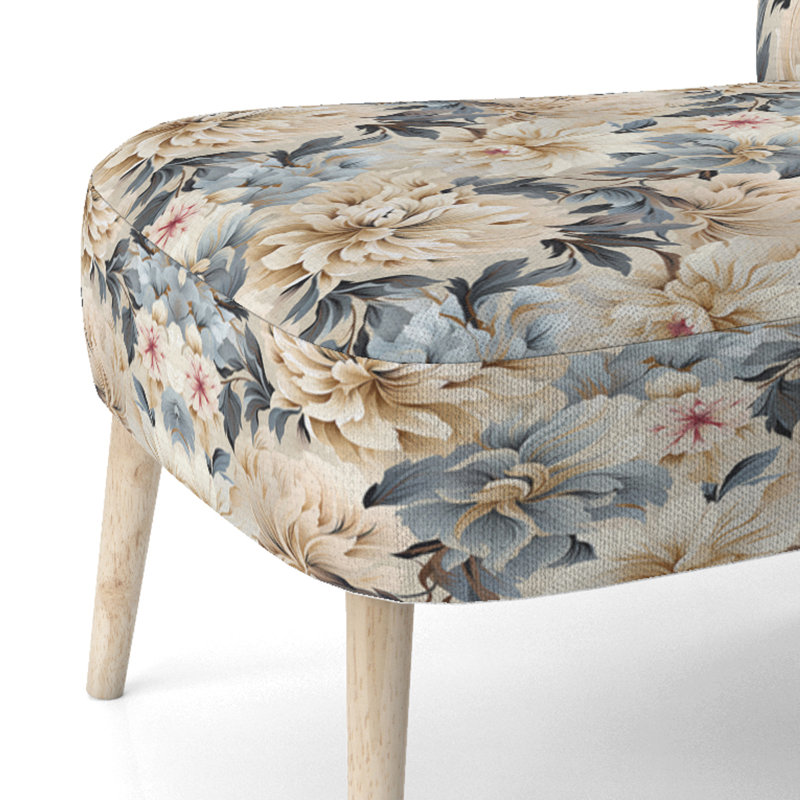 Chaise d'appoint rembourrée Ethereal Serenity Boho