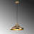Elegant Gold Chandelier, 13.8 x 13.8 inches, Height: 45.7 inches | Metal Body, E26 Socket, Max 40W | Glam Scandinavian Design, Perfect for Living Room, Dining Room & Entryway | IP20 Rated for Indoor Use-1226266219