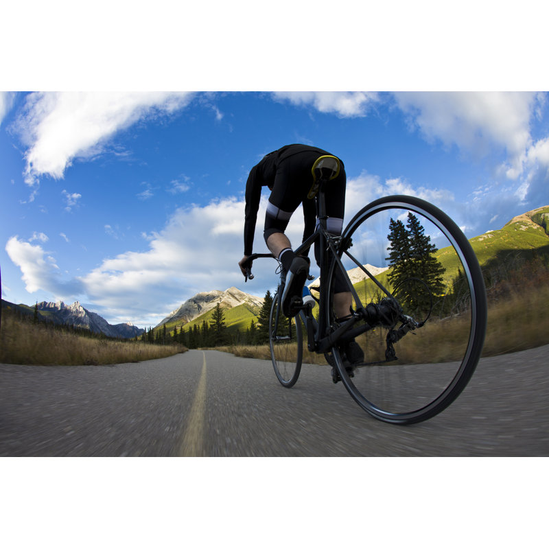 Piste cyclable sur route par Gibsonpictures, H 20 po x l 30 po