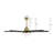 60" Solid Wood Ceiling Fans Dimmable LED Light Ceiling Fan With Remote, 6-Speed Noiseless Reversible DC Motor, Black-2024726978-2024726984