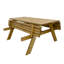 Aaliyah 6 - Person Wood Patio Dining Set with Rectangular Table-1959720809