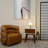 Bronze Ribbed Clear Glass Table Lamp