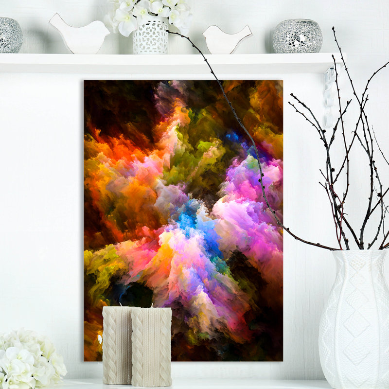 « burst of colors », reproduction d’impression sur toile tendue, H 20 po x l 12 po x P 1po