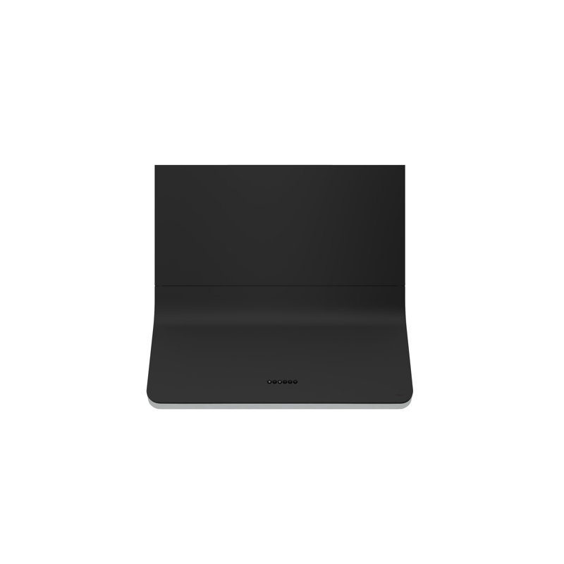 Zephyr Horizon 90 cm. Hotte murale avec lumières DEL, Noir mat