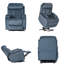 Fauteuil inclinable électrique Power Lift pour personnes âgées, velours flocon de neige 35 po, télécommande, 330 lb, poche latérale, vert foncé - petit espace-66118160