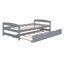 Lit plateforme simple avec lit gigogne simple-329953861