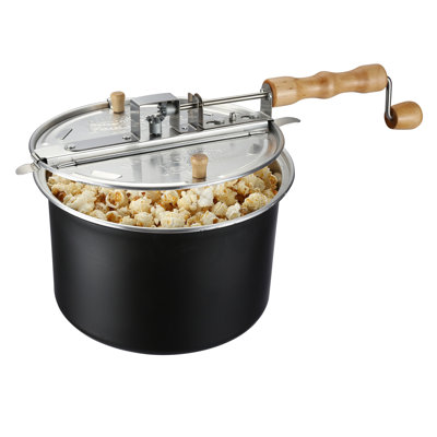 Great Northern Popcorn 6.5 Oz. Stovetop Popcorn Popper, Popcorn Machine Stand / Cart