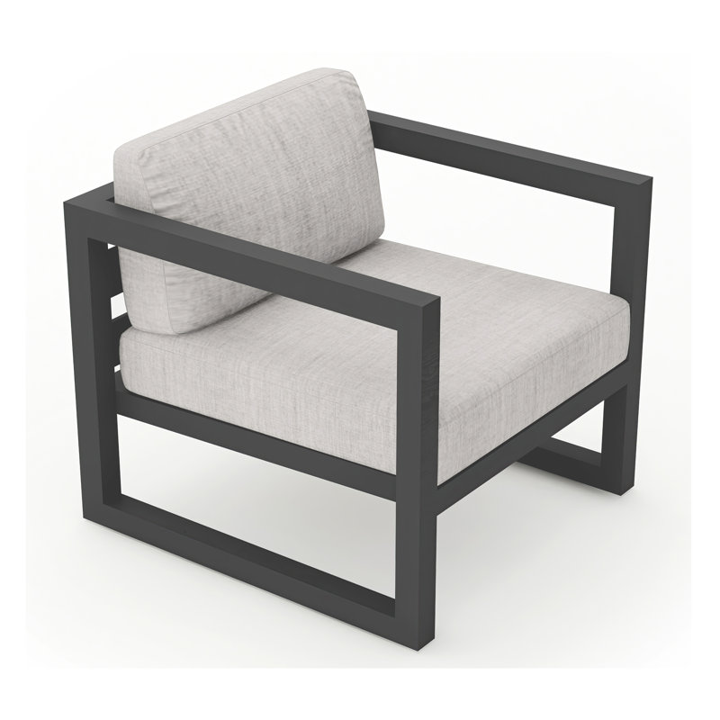 Avion Outdoor Lounge Chair, Cast Silver Sunbrella®, Slate