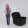 Chemika 40.9'' W Classic Super Soft Padding And Oversize Manual Recliner With Rivets