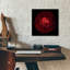 Art mural épique «Red Flower on Black 05» par Tom Quartermaine-101672286
