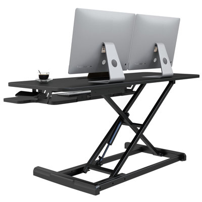 Adjustable Height Foldable Steel Standing Desk Converter