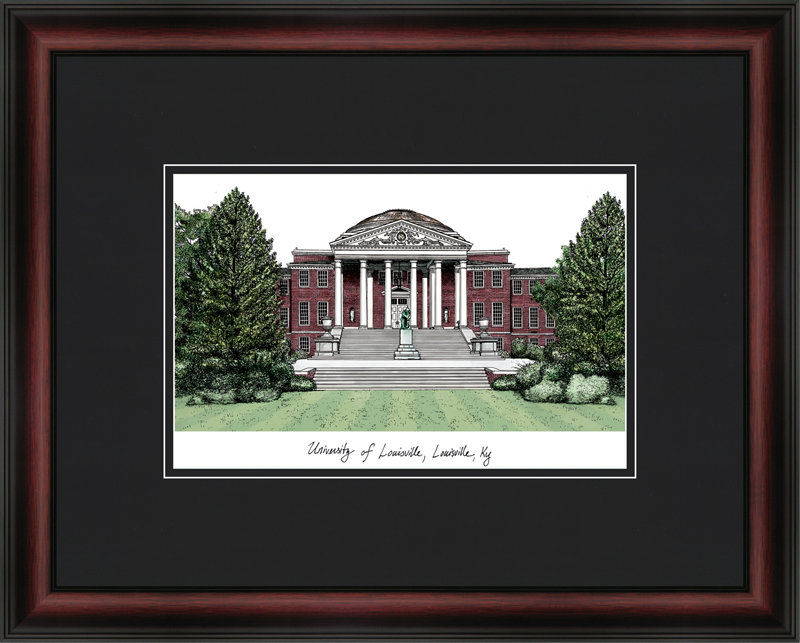 NCAA Louisville Cardinals Academic Lithograph Picture Frame