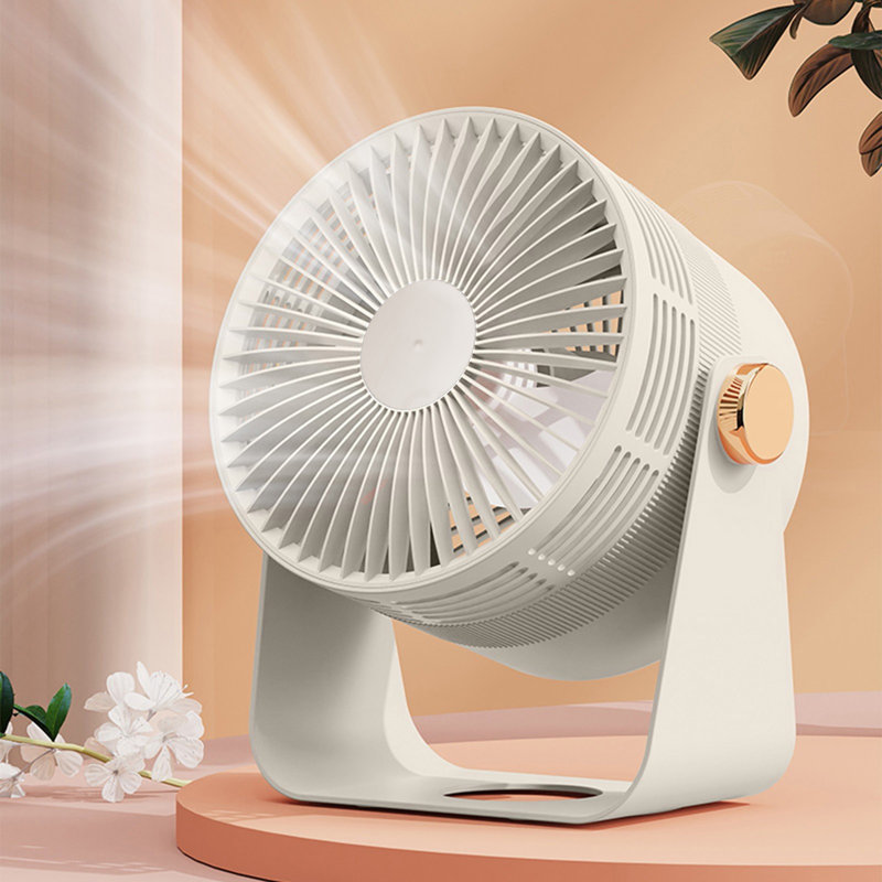 Ventilateur de ventilateur de table pour la chambre à coucher à la maison pour un espace de 16 pieds avec débit d'air fort de 90 degrés et inclinable à 3 vitesses