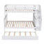 Lit superposé avec lit gigogne, rangement et barrière de sécurité, dortoir-245037715