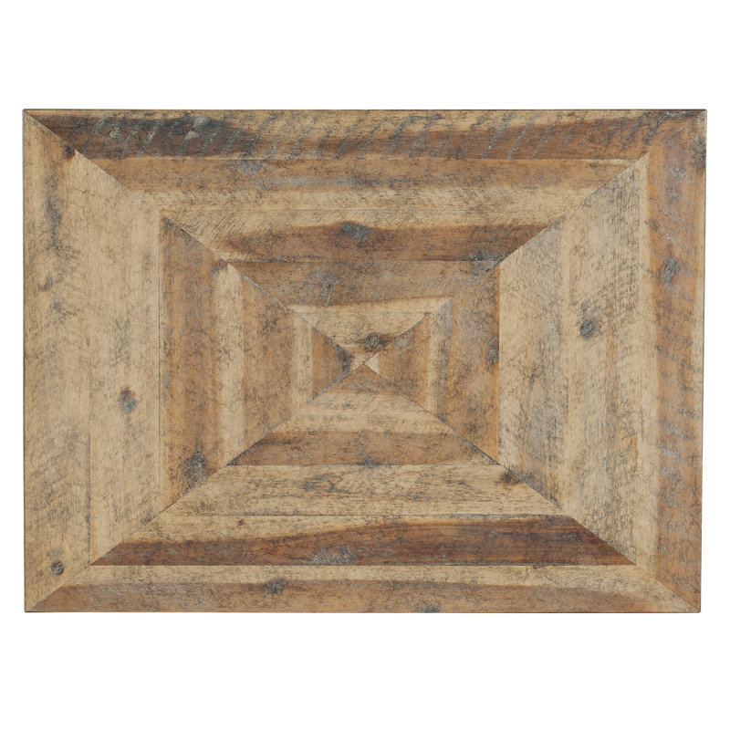 Table de bout avec rangement St. Armand, Brun pâle, Bronze