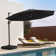 11' Octagonal Patio Cantilever Umbrella With Weighted Base