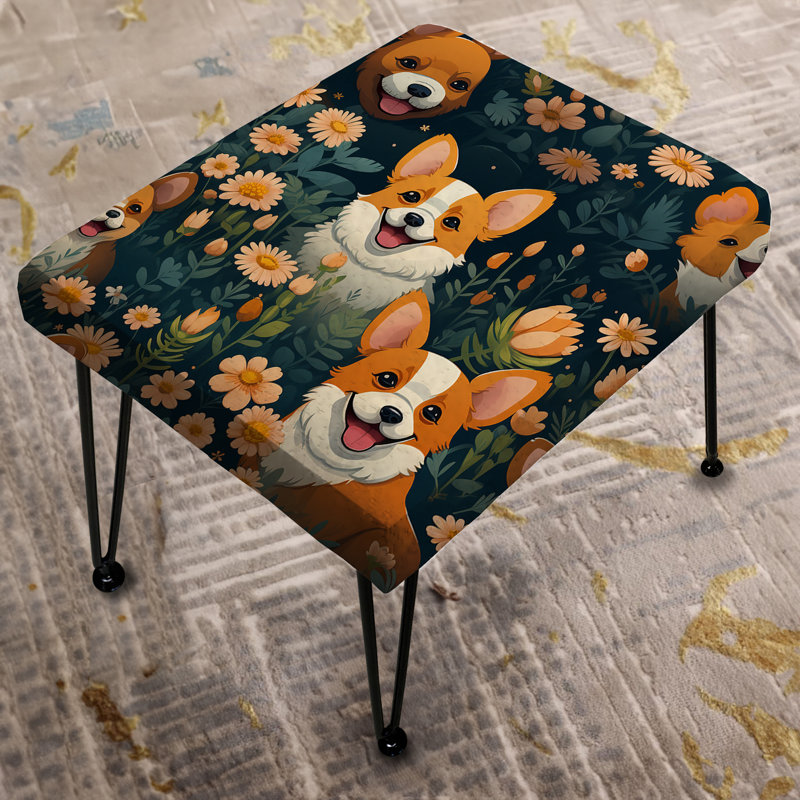 Corgi Cuties - Repose-pieds rectangulaire imprimé animal