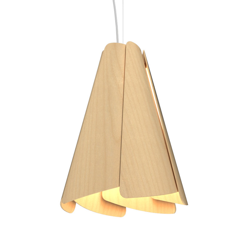 Fuchsia 1 - Light Pendant, Maple