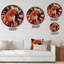 Horloge murale guépard rose-93379321