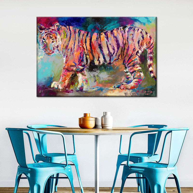 Tigre royal du Bengale sur toile, H 26 po x l 39 po x P 1,25 po
