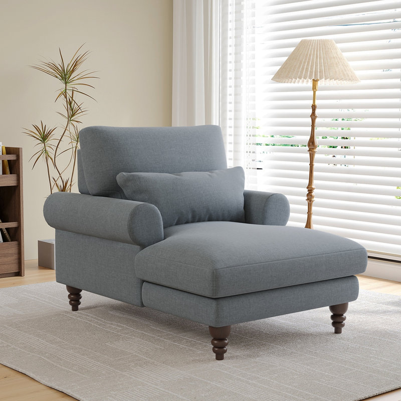 Chaise longue rembourrée avec dossier réglable, Gris foncé