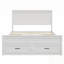 Structure de lit grand avec 6 tiroirs de rangement en bois-380227461