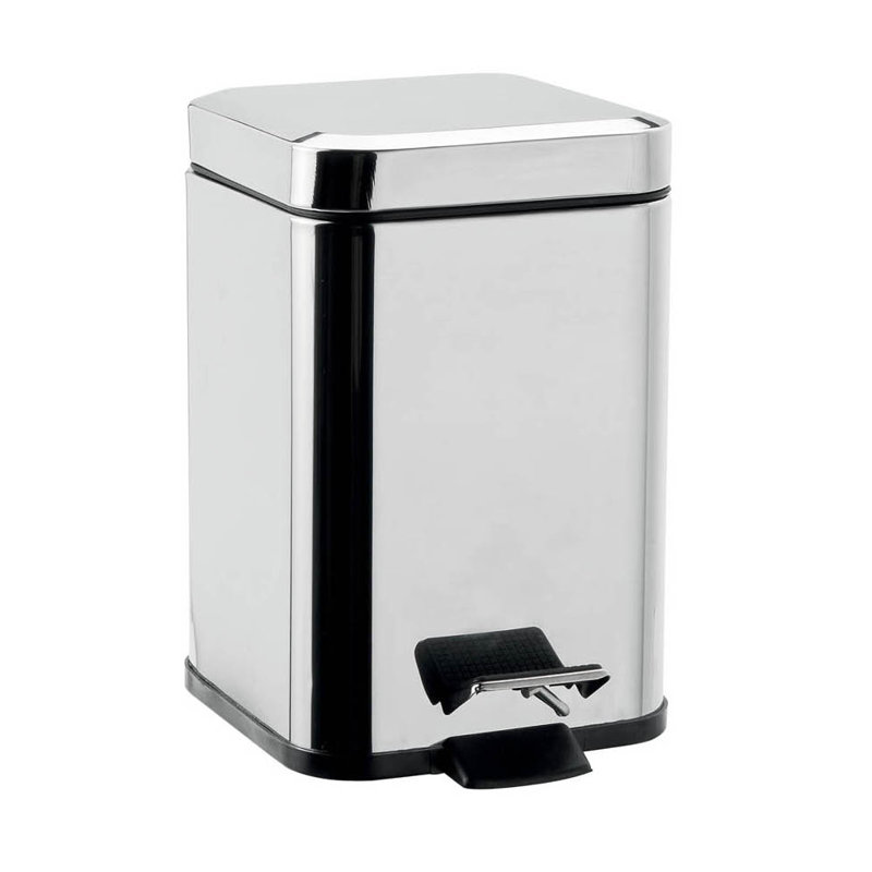 Hotellerie 1.6 Gallons Waste Bin, 1.6, 11.6" H x 7.9" W x 7.9" D