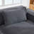 92 " L-Shaped Compression Corduroy Sectional Sofa, Modern Boneless Soft Upholstered Couch with Throw Blanket, No Assembly Required for Living Room-1677725170-1677725171
