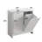 Tilted Laundry Hamper with Removable Baskets for Efficient Sorting and Space-Saving Storage.