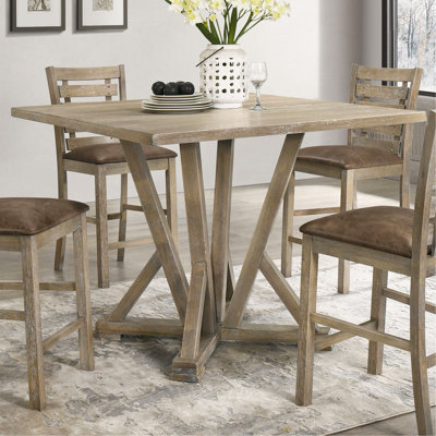 Table de comptoir carrée Modern Farmhouse