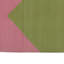 Pink & Green Chevron Dhurrie Cotton Rug - 7'10" x 9'10"