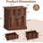 Mid-Century Modern Fluted Nightstand with 2 Drawers, Brown Wood Grain Bedside Table, Vintage Metal Handle, Space-Saving Storage for Bedroom, Living Room-1067072672