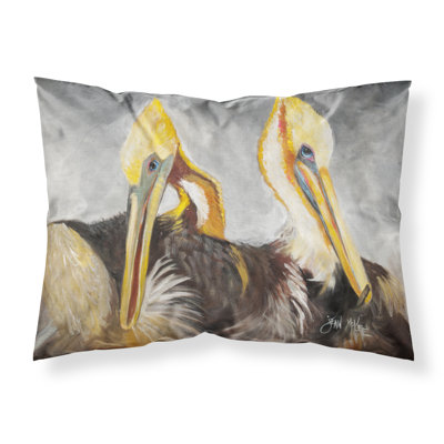 Taie d’oreiller preening pelicans