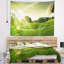 Paysage, magnifique vallée verte, tapisserie panoramique-28492037
