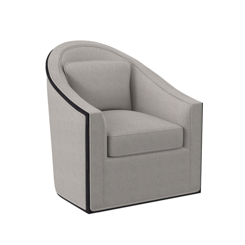 Fauteuil pivotant Academy, Ébène rétro, Lin Libby