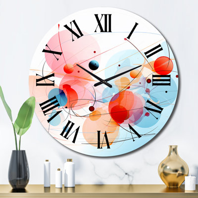 Geometric Circlular Minimalism - Modern Geometric Wall Clock