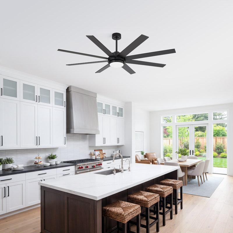 72" Smart Dimmable LED Ceiling Fan with Remote and APP Control, Double-Sided Wood Blades,3 Colors LED Light, 6 Speeds Reversible DC Motor, Timer, 6''/12'' Downrods