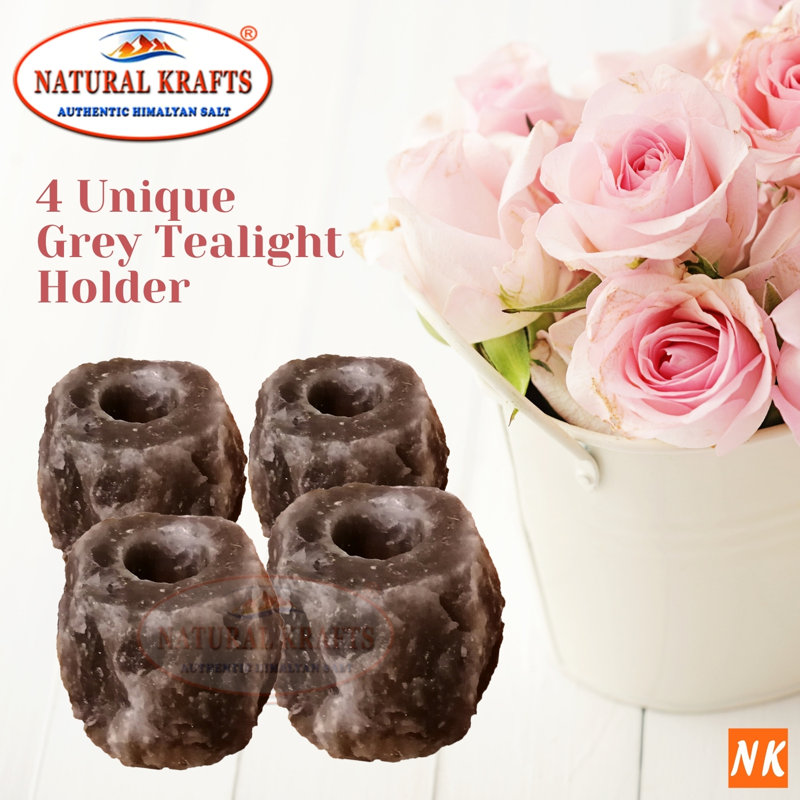 4 Piece Stone Tabletop / Centrepiece Tealight Holder Set