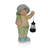 17"H Boy Holding Lantern Solar Statue with LED Lights