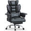 Ergonomic High Back Executive Office Chair with Retractable Footrest, Lumbar Support and Adjustable Height-1308194036-1288873467