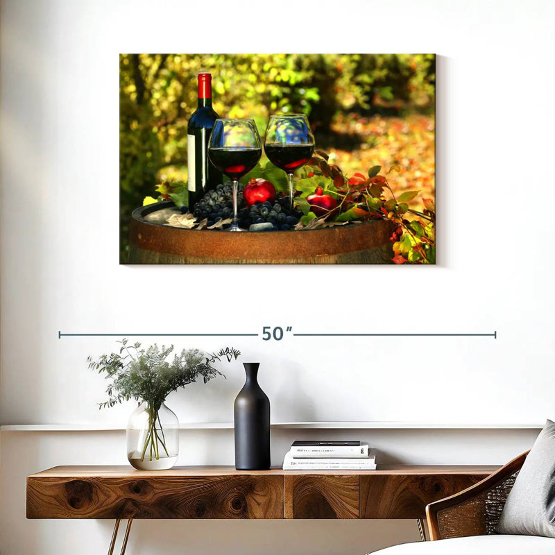 Yarlin Robust Red Wine, 24" H x 36" W