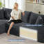 Canapé modulaire en forme de L Boneless-1621622864
