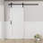 Solid Manufactured Wood  Panel White Primed Sliding Barn Door with Installation Hardware Kit(No Assembly Required)-91268022