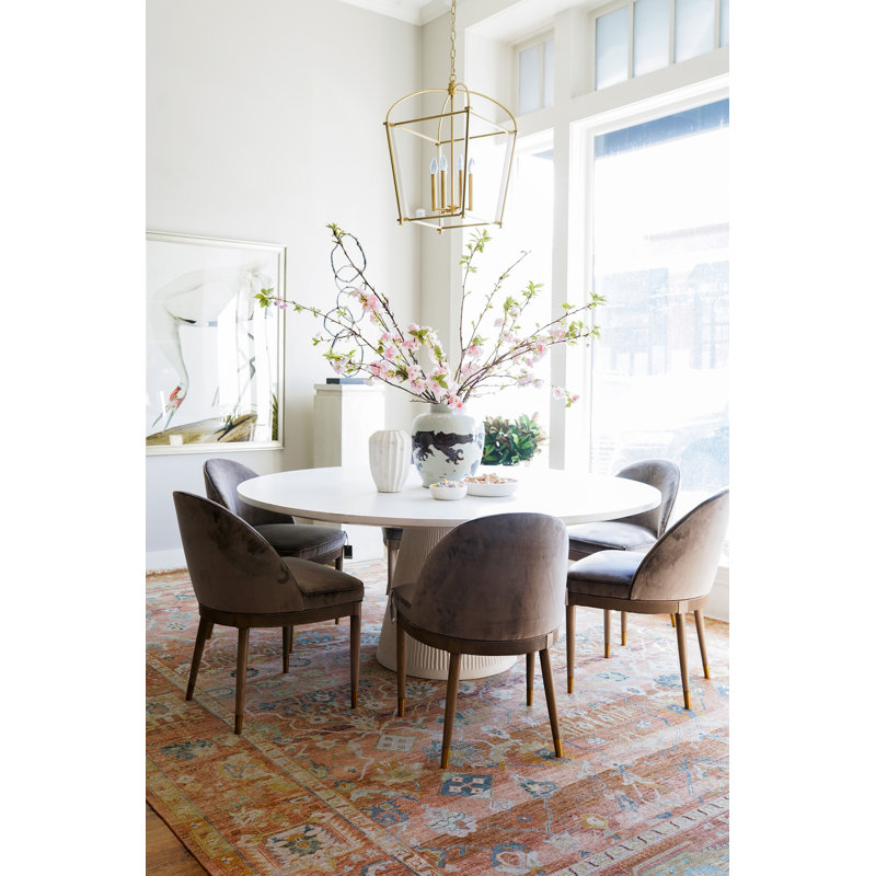 Lucca Round Dining Table, 30.5" H x 60" L x 60" W