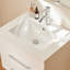 Meuble-lavabo mural 24 po avec tiroirs doubles, système de fermeture en douceur, lavabo en céramique blanche-119015973-119015975-119015976