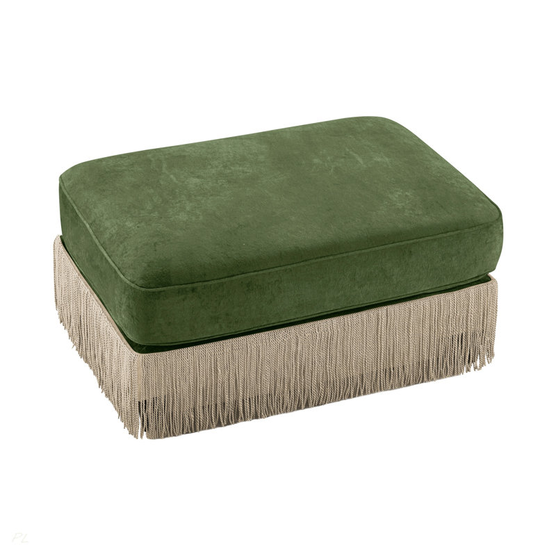 Modern Ottoman Velvet, Green