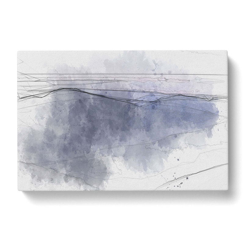 The Mountains Of Nepal At Dusk In Abstract - Wrapped Canvas Print, 40cm H x 60cm W x 3cm D